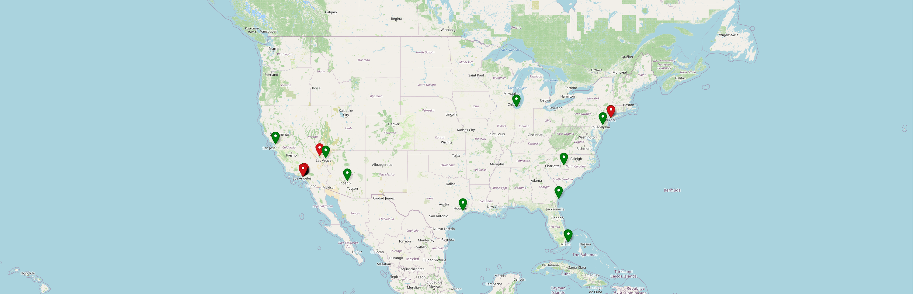 Advertising spaces map