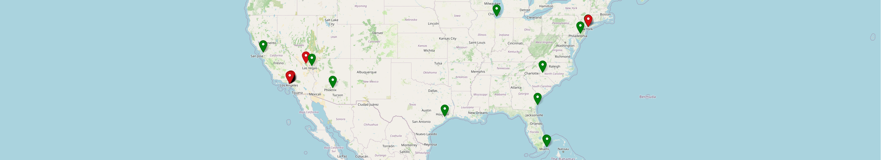 Advertising spaces map