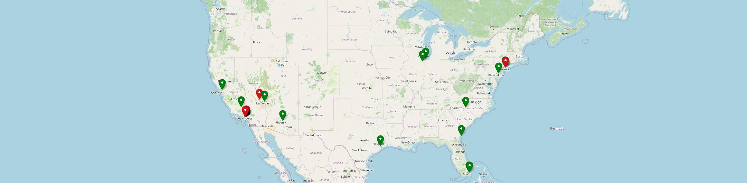 Advertising spaces map